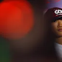 ZANDVOORT, NETHERLANDS - SEPTEMBER 01: Yuki Tsunoda of Japan and Scuderia AlphaTauri looks on in the Drivers Press Conference during previews ahead of the F1 Grand Prix of The Netherlands at Circuit Zandvoort on September 01, 2022 in Zandvoort, Netherlands. (Photo by Lars Baron/Getty Images)