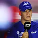ZANDVOORT, NETHERLANDS - SEPTEMBER 01: Mick Schumacher of Germany and Haas F1 attends the Drivers Press Conference during previews ahead of the F1 Grand Prix of The Netherlands at Circuit Zandvoort on September 01, 2022 in Zandvoort, Netherlands. (Photo by Lars Baron/Getty Images)