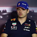 ZANDVOORT, NETHERLANDS - SEPTEMBER 01: Max Verstappen of the Netherlands and Oracle Red Bull Racing looks on in the Drivers Press Conference during previews ahead of the F1 Grand Prix of The Netherlands at Circuit Zandvoort on September 01, 2022 in Zandvoort, Netherlands. (Photo by Lars Baron/Getty Images)