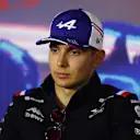ZANDVOORT, NETHERLANDS - SEPTEMBER 01: Esteban Ocon of France and Alpine F1 looks on in the Drivers Press Conference during previews ahead of the F1 Grand Prix of The Netherlands at Circuit Zandvoort on September 01, 2022 in Zandvoort, Netherlands. (Photo by Lars Baron/Getty Images)