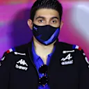 JEDDAH, SAUDI ARABIA - MARCH 25: Esteban Ocon of France and Alpine F1 looks on in the Drivers Press Conference before practice ahead of the F1 Grand Prix of Saudi Arabia at the Jeddah Corniche Circuit on March 25, 2022 in Jeddah, Saudi Arabia. (Photo by Dan Istitene - Formula 1/Formula 1 via Getty Images)