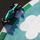 JEDDAH, SAUDI ARABIA - MARCH 25: Lance Stroll of Canada driving the (18) Aston Martin AMR22 Mercedes on track during practice ahead of the F1 Grand Prix of Saudi Arabia at the Jeddah Corniche Circuit on March 25, 2022 in Jeddah, Saudi Arabia. (Photo by Clive Rose - Formula 1/Formula 1 via Getty Images)