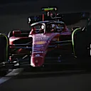 JEDDAH, SAUDI ARABIA - MARCH 25: Carlos Sainz of Spain driving (55) the Ferrari F1-75 on track during practice ahead of the F1 Grand Prix of Saudi Arabia at the Jeddah Corniche Circuit on March 25, 2022 in Jeddah, Saudi Arabia. (Photo by Clive Mason/Getty Images)