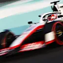 JEDDAH, SAUDI ARABIA - MARCH 26: Kevin Magnussen of Denmark driving the (20) Haas F1 VF-22 Ferrari on track during final practice ahead of the F1 Grand Prix of Saudi Arabia at the Jeddah Corniche Circuit on March 26, 2022 in Jeddah, Saudi Arabia. (Photo by Lars Baron/Getty Images)