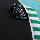 JEDDAH, SAUDI ARABIA - MARCH 26: Lewis Hamilton of Great Britain driving the (44) Mercedes AMG Petronas F1 Team W13 on track during qualifying ahead of the F1 Grand Prix of Saudi Arabia at the Jeddah Corniche Circuit on March 26, 2022 in Jeddah, Saudi Arabia. (Photo by Lars Baron/Getty Images)