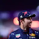 JEDDAH, SAUDI ARABIA - MARCH 26: Pole position qualifier Sergio Perez of Mexico and Oracle Red Bull Racing looks on  in parc ferme during qualifying ahead of the F1 Grand Prix of Saudi Arabia at the Jeddah Corniche Circuit on March 26, 2022 in Jeddah, Saudi Arabia. (Photo by Mario Renzi - Formula 1/Formula 1 via Getty Images)