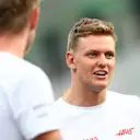 JEDDAH, SAUDI ARABIA - MARCH 27: Mick Schumacher of Germany and Haas F1 looks on from the drivers parade ahead of the F1 Grand Prix of Saudi Arabia at the Jeddah Corniche Circuit on March 27, 2022 in Jeddah, Saudi Arabia. (Photo by Clive Rose - Formula 1/Formula 1 via Getty Images)