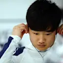 JEDDAH, SAUDI ARABIA - MARCH 27: Yuki Tsunoda of Japan and Scuderia AlphaTauri prepares to drive in the garage ahead of the F1 Grand Prix of Saudi Arabia at the Jeddah Corniche Circuit on March 27, 2022 in Jeddah, Saudi Arabia. (Photo by Peter Fox/Getty Images)
