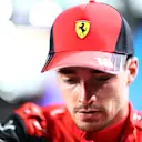 JEDDAH, SAUDI ARABIA - MARCH 27: Second placed Charles Leclerc of Monaco and Ferrari looks on in parc ferme during the F1 Grand Prix of Saudi Arabia at the Jeddah Corniche Circuit on March 27, 2022 in Jeddah, Saudi Arabia. (Photo by Dan Istitene - Formula 1/Formula 1 via Getty Images)