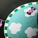 JEDDAH, SAUDI ARABIA - MARCH 27: Esteban Ocon of France driving the (31) Alpine F1 A522 Renault runs wide ahead of Fernando Alonso of Spain driving the (14) Alpine F1 A522 Renault during the F1 Grand Prix of Saudi Arabia at the Jeddah Corniche Circuit on March 27, 2022 in Jeddah, Saudi Arabia. (Photo by Clive Mason/Getty Images)