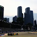 SINGAPORE, SINGAPORE - SEPTEMBER 30: Lando Norris of Great Britain driving the (4) McLaren MCL36 Mercedes on track during practice ahead of the F1 Grand Prix of Singapore at Marina Bay Street Circuit on September 30, 2022 in Singapore, Singapore. (Photo by Bryn Lennon - Formula 1/Formula 1 via Getty Images)
