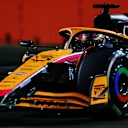 SINGAPORE, SINGAPORE - SEPTEMBER 30: Daniel Ricciardo of Australia driving the (3) McLaren MCL36 Mercedes on track during practice ahead of the F1 Grand Prix of Singapore at Marina Bay Street Circuit on September 30, 2022 in Singapore, Singapore. (Photo by Mark Thompson/Getty Images,)