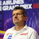 SINGAPORE, SINGAPORE - OCTOBER 01: Haas F1 Team Principal Guenther Steiner talks in the team principal's press conference before final practice ahead of the F1 Grand Prix of Singapore at Marina Bay Street Circuit on October 01, 2022 in Singapore, Singapore. (Photo by Clive Rose/Getty Images,)