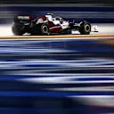 SINGAPORE, SINGAPORE - OCTOBER 01: Zhou Guanyu of China driving the (24) Alfa Romeo F1 C42 Ferrari on track during final practice ahead of the F1 Grand Prix of Singapore at Marina Bay Street Circuit on October 01, 2022 in Singapore, Singapore. (Photo by Clive Mason/Getty Images)