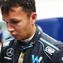 SINGAPORE, SINGAPORE - OCTOBER 01: Nineteenth placed qualifier Alexander Albon of Thailand and Williams is weighed in the FIA garage during qualifying ahead of the F1 Grand Prix of Singapore at Marina Bay Street Circuit on October 01, 2022 in Singapore, Singapore. (Photo by Dan Istitene - Formula 1/Formula 1 via Getty Images)