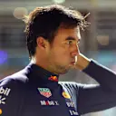 SINGAPORE, SINGAPORE - OCTOBER 01: Second placed qualifier Sergio Perez of Mexico and Oracle Red Bull Racing looks on in parc ferme during qualifying ahead of the F1 Grand Prix of Singapore at Marina Bay Street Circuit on October 01, 2022 in Singapore, Singapore. (Photo by Dan Istitene - Formula 1/Formula 1 via Getty Images)