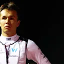 SINGAPORE, SINGAPORE - OCTOBER 02: Alexander Albon of Thailand and Williams looks on from the grid during the F1 Grand Prix of Singapore at Marina Bay Street Circuit on October 02, 2022 in Singapore, Singapore. (Photo by Dan Istitene - Formula 1/Formula 1 via Getty Images)