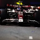 SINGAPORE, SINGAPORE - OCTOBER 02: Valtteri Bottas of Finland driving the (77) Alfa Romeo F1 C42 Ferrari on track during the F1 Grand Prix of Singapore at Marina Bay Street Circuit on October 02, 2022 in Singapore, Singapore. (Photo by Mark Thompson/Getty Images,)