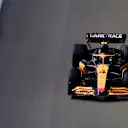 SINGAPORE, SINGAPORE - OCTOBER 02: Lando Norris of Great Britain driving the (4) McLaren MCL36 Mercedes on track during the F1 Grand Prix of Singapore at Marina Bay Street Circuit on October 02, 2022 in Singapore, Singapore. (Photo by Bryn Lennon - Formula 1/Formula 1 via Getty Images)