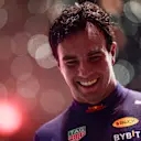 SINGAPORE, SINGAPORE - OCTOBER 02: Race winner Sergio Perez of Mexico and Oracle Red Bull Racing celebrates in parc ferme during the F1 Grand Prix of Singapore at Marina Bay Street Circuit on October 02, 2022 in Singapore, Singapore. (Photo by Mario Renzi - Formula 1/Formula 1 via Getty Images)