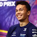 SINGAPORE, SINGAPORE - SEPTEMBER 29: Alexander Albon of Thailand and Williams attends the Drivers Press Conference during previews ahead of the F1 Grand Prix of Singapore at Marina Bay Street Circuit on September 29, 2022 in Singapore, Singapore. (Photo by Clive Rose/Getty Images,)