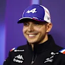 SINGAPORE, SINGAPORE - SEPTEMBER 29: Esteban Ocon of France and Alpine F1 attends the Drivers Press Conference during previews ahead of the F1 Grand Prix of Singapore at Marina Bay Street Circuit on September 29, 2022 in Singapore, Singapore. (Photo by Clive Rose/Getty Images,)