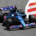 BARCELONA, SPAIN - MAY 20: Fernando Alonso of Spain driving the (14) Alpine F1 A522 Renault on track during practice ahead of the F1 Grand Prix of Spain at Circuit de Barcelona-Catalunya on May 20, 2022 in Barcelona, Spain. (Photo by Joe Portlock - Formula 1/Formula 1 via Getty Images)