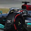 BARCELONA, SPAIN - MAY 20: George Russell of Great Britain driving the (63) Mercedes AMG Petronas F1 Team W13 on track during practice ahead of the F1 Grand Prix of Spain at Circuit de Barcelona-Catalunya on May 20, 2022 in Barcelona, Spain. (Photo by Bryn Lennon - Formula 1/Formula 1 via Getty Images)