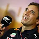 BARCELONA, SPAIN - MAY 21: Pierre Wache, Chief Engineer of Performance Engineering at Red Bull Racing talks in the Team Principals Press Conference prior to practice ahead of the F1 Grand Prix of Spain at Circuit de Barcelona-Catalunya on May 21, 2022 in Barcelona, Spain. (Photo by Clive Mason/Getty Images)