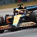 BARCELONA, SPAIN - MAY 21: Daniel Ricciardo of Australia driving the (3) McLaren MCL36 Mercedes on track during practice ahead of the F1 Grand Prix of Spain at Circuit de Barcelona-Catalunya on May 21, 2022 in Barcelona, Spain. (Photo by Joe Portlock - Formula 1/Formula 1 via Getty Images)