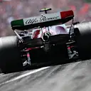 BARCELONA, SPAIN - MAY 21: Zhou Guanyu of China driving the (24) Alfa Romeo F1 C42 Ferrari on track during practice ahead of the F1 Grand Prix of Spain at Circuit de Barcelona-Catalunya on May 21, 2022 in Barcelona, Spain. (Photo by Clive Mason/Getty Images)