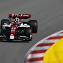 BARCELONA, SPAIN - MAY 21: Valtteri Bottas of Finland driving the (77) Alfa Romeo F1 C42 Ferrari on track during qualifying ahead of the F1 Grand Prix of Spain at Circuit de Barcelona-Catalunya on May 21, 2022 in Barcelona, Spain. (Photo by Lars Baron/Getty Images)