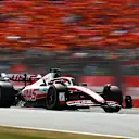 BARCELONA, SPAIN - MAY 22: Kevin Magnussen of Denmark driving the (20) Haas F1 VF-22 Ferrari on track during the F1 Grand Prix of Spain at Circuit de Barcelona-Catalunya on May 22, 2022 in Barcelona, Spain. (Photo by Clive Mason/Getty Images)