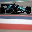 AUSTIN, TEXAS - OCTOBER 21: Sebastian Vettel of Germany driving the (5) Aston Martin AMR22 Mercedes on track during practice ahead of the F1 Grand Prix of USA at Circuit of The Americas on October 21, 2022 in Austin, Texas. (Photo by Jared C. Tilton/Getty Images)