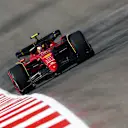 AUSTIN, TEXAS - OCTOBER 21: Carlos Sainz of Spain driving (55) the Ferrari F1-75 on track during practice ahead of the F1 Grand Prix of USA at Circuit of The Americas on October 21, 2022 in Austin, Texas. (Photo by Dan Istitene - Formula 1/Formula 1 via Getty Images)