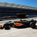 AUSTIN, TEXAS - OCTOBER 21: Lando Norris of Great Britain driving the (4) McLaren MCL36 Mercedes in the Pitlane during practice ahead of the F1 Grand Prix of USA at Circuit of The Americas on October 21, 2022 in Austin, Texas. (Photo by Chris Graythen/Getty Images)