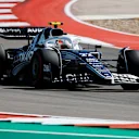 AUSTIN, TEXAS - OCTOBER 22: Yuki Tsunoda of Japan driving the (22) Scuderia AlphaTauri AT03 on track during final practice ahead of the F1 Grand Prix of USA at Circuit of The Americas on October 22, 2022 in Austin, Texas. (Photo by Chris Graythen/Getty Images)