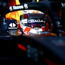 AUSTIN, TEXAS - OCTOBER 22: Max Verstappen of the Netherlands and Oracle Red Bull Racing prepares to drive in the garage during qualifying ahead of the F1 Grand Prix of USA at Circuit of The Americas on October 22, 2022 in Austin, Texas. (Photo by Mark Thompson/Getty Images )