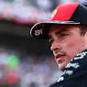 AUSTIN, TEXAS - OCTOBER 22: Second placed qualifier Charles Leclerc of Monaco and Ferrari looks on in parc ferme during qualifying ahead of the F1 Grand Prix of USA at Circuit of The Americas on October 22, 2022 in Austin, Texas. (Photo by Dan Istitene - Formula 1/Formula 1 via Getty Images)