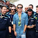 AUSTIN, TEXAS - OCTOBER 23: Brad Pitt poses for a photo with the Williams team during the F1 Grand Prix of USA at Circuit of The Americas on October 23, 2022 in Austin, Texas. (Photo by Dan Istitene - Formula 1/Formula 1 via Getty Images)