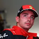AUSTIN, TEXAS - OCTOBER 23: Third placed Charles Leclerc of Monaco and Ferrari looks on in parc ferme following the F1 Grand Prix of USA at Circuit of The Americas on October 23, 2022 in Austin, Texas. (Photo by Dan Istitene - Formula 1/Formula 1 via Getty Images)