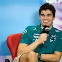 AUSTIN, TEXAS - OCTOBER 20: Lance Stroll of Canada and Aston Martin F1 Team attends the Drivers Press Conference during previews ahead of the F1 Grand Prix of USA at Circuit of The Americas on October 20, 2022 in Austin, Texas. (Photo by Jared C. Tilton/Getty Images)