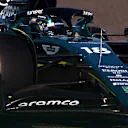 BAHRAIN, BAHRAIN - MARCH 03: Lance Stroll of Canada driving the (18) Aston Martin AMR23 Mercedes on track on track during practice ahead of the F1 Grand Prix of Bahrain at Bahrain International Circuit on March 03, 2023 in Bahrain, Bahrain. (Photo by Bryn Lennon - Formula 1/Formula 1 via Getty Images)