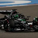 BAHRAIN, BAHRAIN - MARCH 03: George Russell of Great Britain driving the (63) Mercedes AMG Petronas F1 Team W14 on track during practice ahead of the F1 Grand Prix of Bahrain at Bahrain International Circuit on March 03, 2023 in Bahrain, Bahrain. (Photo by Peter Fox/Getty Images)