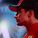 BAHRAIN, BAHRAIN - MARCH 04: Third placed qualifier Charles Leclerc of Monaco and Ferrari looks on in parc ferme during qualifying ahead of the F1 Grand Prix of Bahrain at Bahrain International Circuit on March 04, 2023 in Bahrain, Bahrain. (Photo by Mario Renzi - Formula 1/Formula 1 via Getty Images)