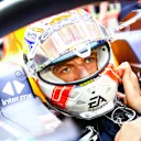 BAHRAIN, BAHRAIN - MARCH 04: Max Verstappen of the Netherlands and Oracle Red Bull Racing prepares to drive in the garage during qualifying ahead of the F1 Grand Prix of Bahrain at Bahrain International Circuit on March 04, 2023 in Bahrain, Bahrain. (Photo by Mark Thompson/Getty Images)