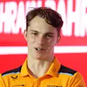 BAHRAIN, BAHRAIN - MARCH 02: Oscar Piastri of Australia and McLaren attends the Drivers Press Conference during previews ahead of the F1 Grand Prix of Bahrain at Bahrain International Circuit on March 02, 2023 in Bahrain, Bahrain. (Photo by Lars Baron/Getty Images)