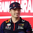 BAHRAIN, BAHRAIN - MARCH 02: Max Verstappen of the Netherlands and Oracle Red Bull Racing attends the Drivers Press Conference during previews ahead of the F1 Grand Prix of Bahrain at Bahrain International Circuit on March 02, 2023 in Bahrain, Bahrain. (Photo by Lars Baron/Getty Images)
