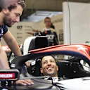 Ricciardo was back in the paddock as a full-time F1 driver on Thursday