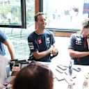 Ricciardo was back in the paddock as a full-time F1 driver on Thursday